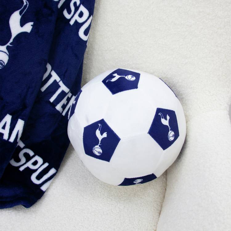Tottenham Hotspur football shaped cushion 25cm (British brand)