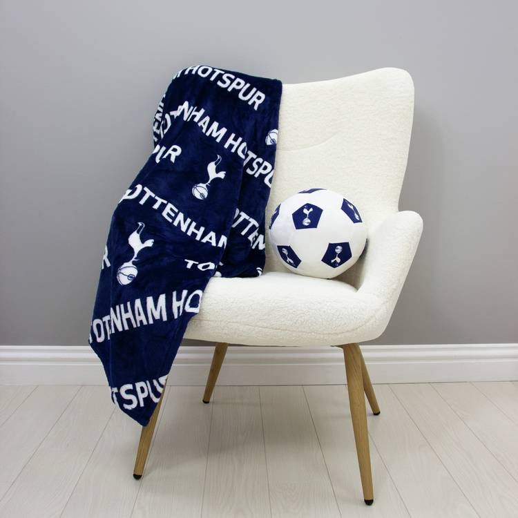 Tottenham Hotspur football shaped cushion 25cm (British brand)