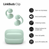 Sony LinkBuds Clip open-ear true wireless earbuds green - British product