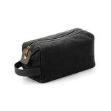 Superdrug Quadra Heritage Washed Leather Accents Toiletry Bag- Buy online at McGrocer