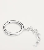 Persée white gold diamond hoop earring, imported from the UK