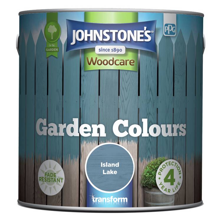 Johnstone's Garden Colours paint Island Lake blue 2.5L - British product