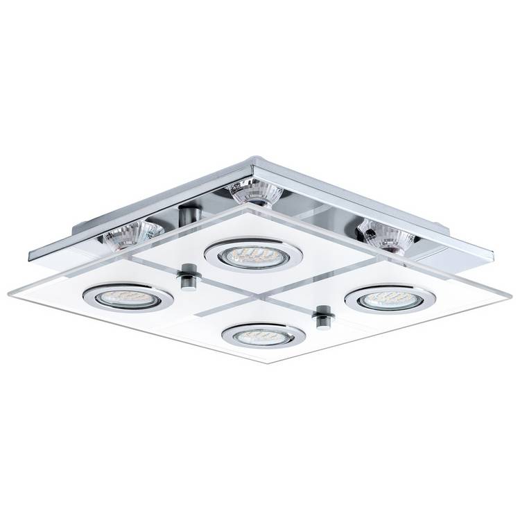 Eglo Cabo small 4-light ceiling light chrome, UK version