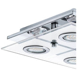 Eglo Cabo small 4-light ceiling light chrome, UK version