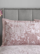 Next Catherine Lansfield Pink Crushed Velvet Pillowshams (Set of 2)- Buy online at McGrocer