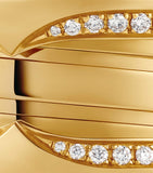 Bvlgari B.zero1 three-band yellow gold diamond ring - British product