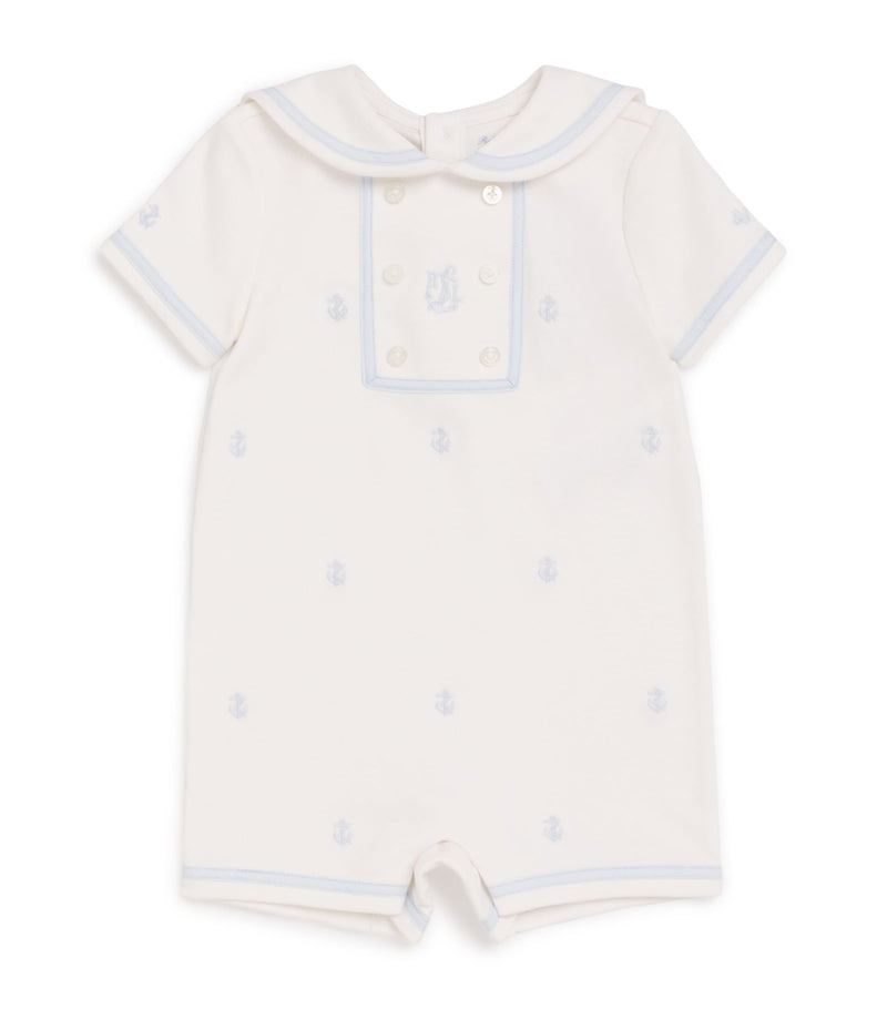 Ralph Lauren Kids embroidered playsuit 3-24 months, imported from the UK