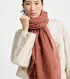 Brunello Cucinelli cashmere-silk scarf 200cm x 100cm - British product