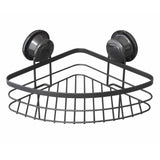 Argos Home black corner shower basket with suction cup - British product