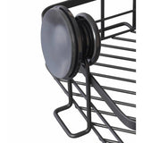 Argos Home black corner shower basket with suction cup - British product