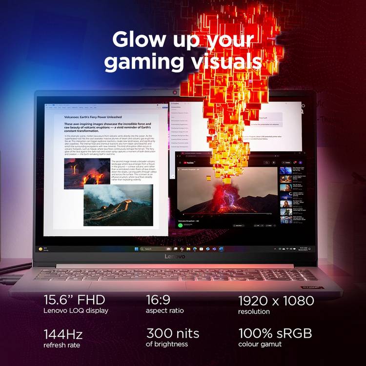 Lenovo LOQ gaming laptop 15.6in AMD Ryzen 7 RTX 3050 (British brand)