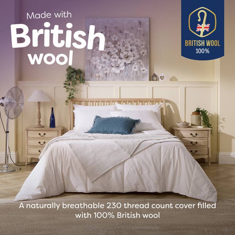 Slumberdown Wonderful Wool duvet single - British product