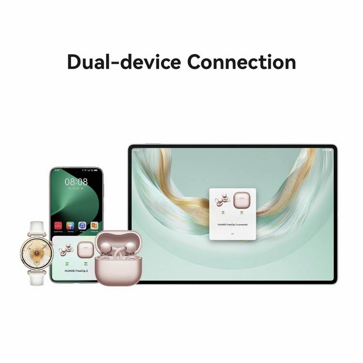 Huawei FreeClip 2 open-ear wireless earbuds rose gold, UK version