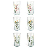 Argos Home floral hi ball glasses 490ml, set of 6 (British brand)