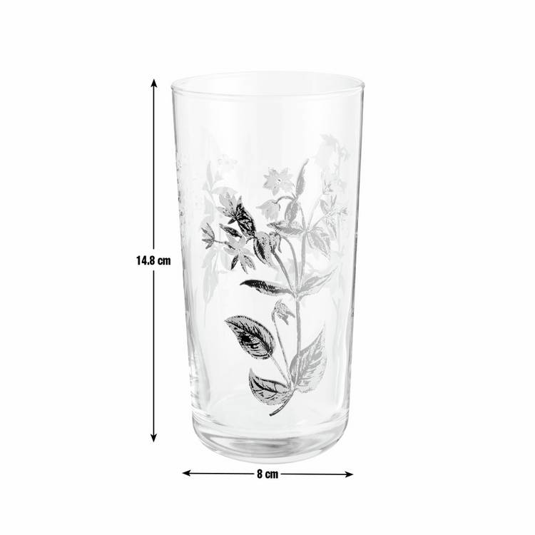 Argos Home floral hi ball glasses 490ml, set of 6 (British brand)