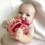 RazBaby apple teether silicone rattle baby toy, UK version