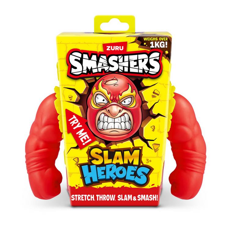Zuru collectible wrestler toy Smashers Slam Heroes, imported from the UK