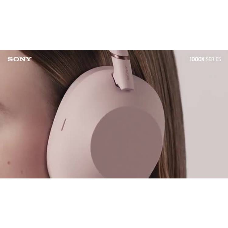 Sony WH-1000XM6 noise-cancelling headphones sand pink, UK version