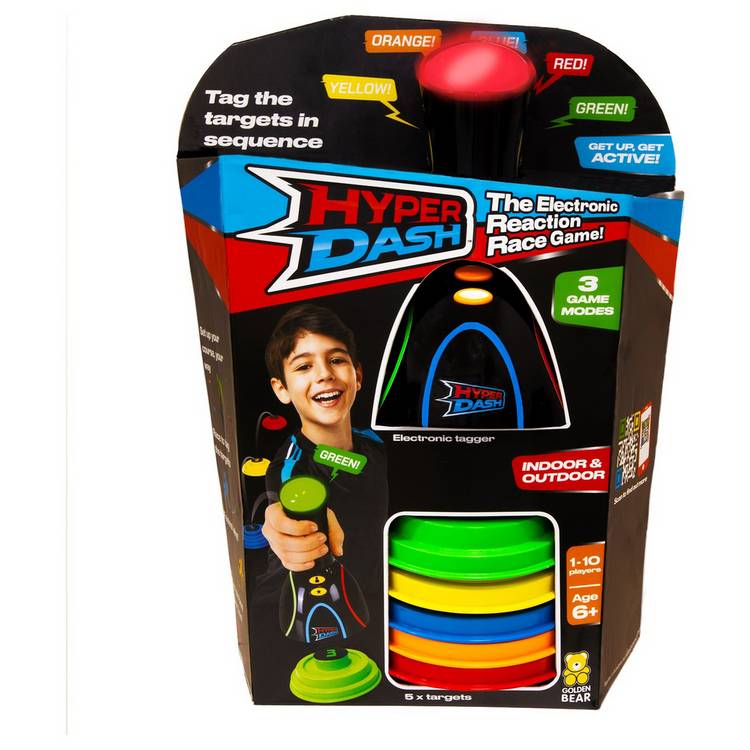 Hyper Dash electronic reaction race game with five targets - British product