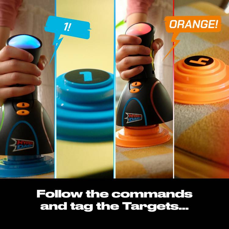 Hyper Dash electronic reaction race game with five targets - British product