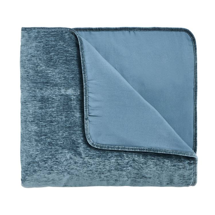 Habitat chenille bedspread storm blue 200x220cm (British brand)