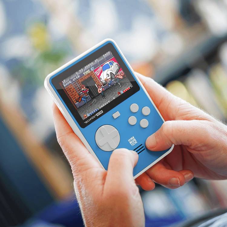 HyperMegaTech Super Pocket Technos Edition retro gaming handheld, UK version