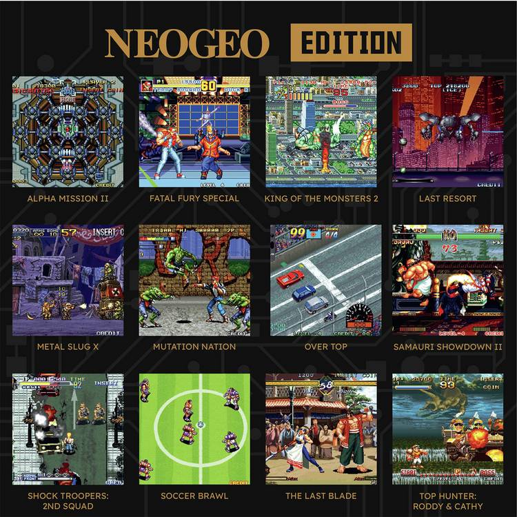 HyperMegaTech Super Pocket NEOGEO Edition retro gaming handheld, UK version