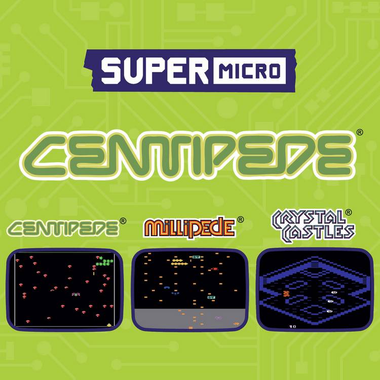 HyperMegaTech retro keychain Centipede, imported from the UK