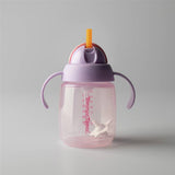 Tommee Tippee pink straw cup trainer twin pack (British brand)