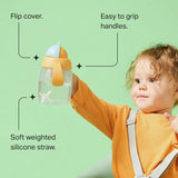 Tommee Tippee pink straw cup trainer twin pack (British brand)