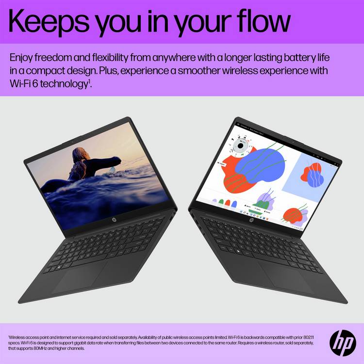 HP 14-inch laptop AMD Athlon 4GB 128GB SSD - British product