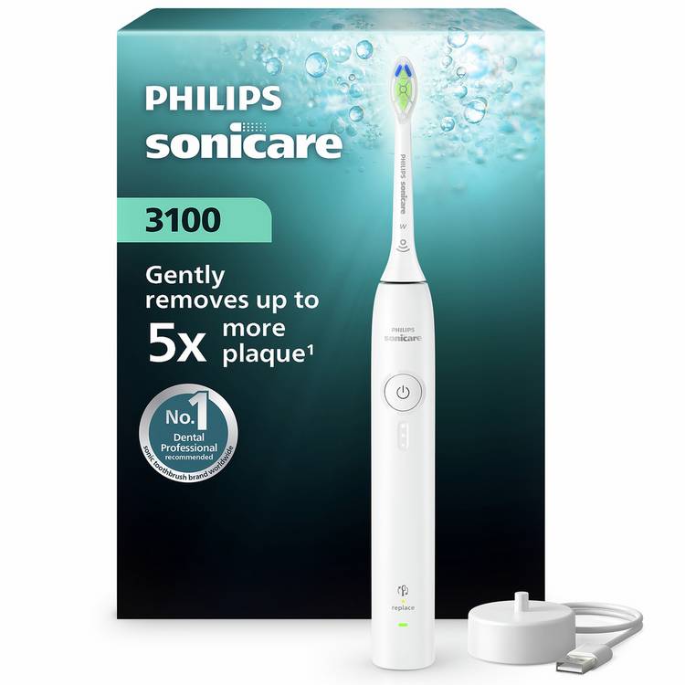 Philips Sonicare 3000 electric toothbrush white (British brand)