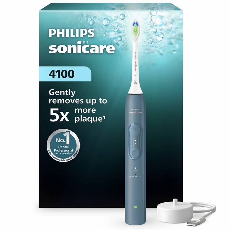 Philips Sonicare 4000 electric toothbrush blue, UK version
