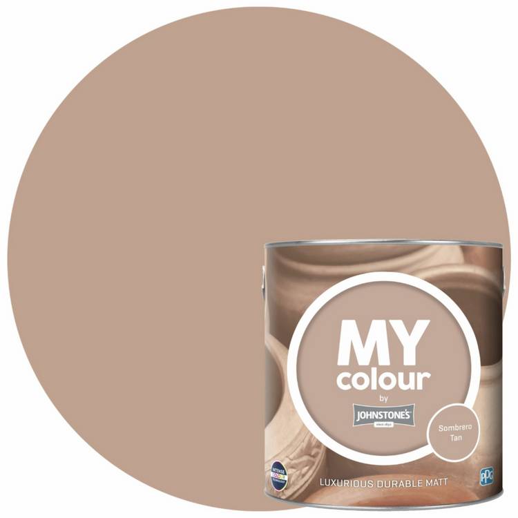 Johnstone's Durable Matt paint Sombrero Tan 2.5L, UK version