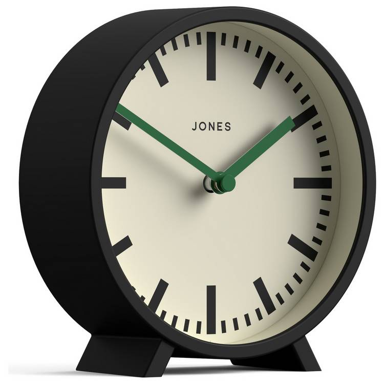 Jones Clocks Zenith table clock black (British brand)