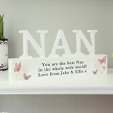 Personalised butterfly wooden ornament - British product