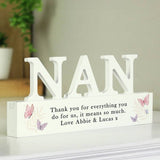 Personalised butterfly wooden ornament - British product