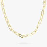 Argos Revere 9ct Gold Plated Sterling Silver Paperclip Necklace- Buy online at McGrocer