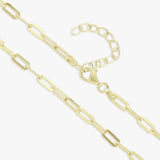 Revere gold plated paperclip necklace 46cm, UK version