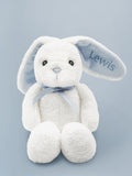 Babyblooms personalised bunny with muslin wrap gift set, UK version