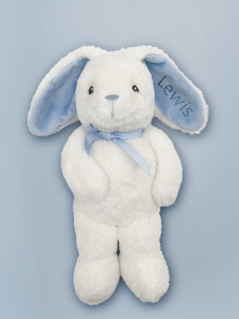 Babyblooms personalised bunny with muslin wrap gift set, UK version
