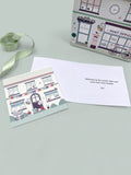 Babyblooms personalised bunny with muslin wrap gift set, UK version