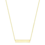 Argos Revere 18ct Gold Plated Personalised Bar Pendant Necklace 43cm- Buy online at McGrocer
