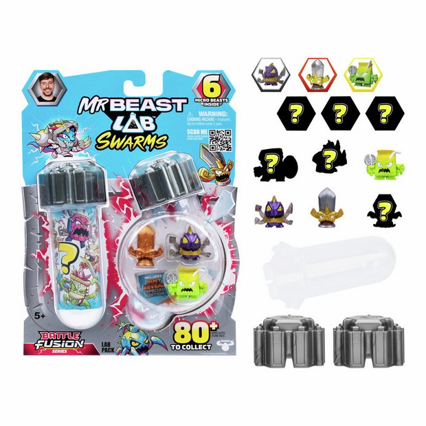 MrBeast Lab Swarms collectible toy pack of 6 - British product
