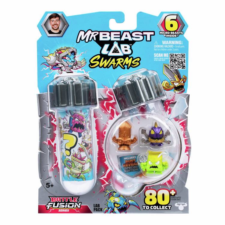 MrBeast Lab Swarms collectible toy pack of 6 - British product