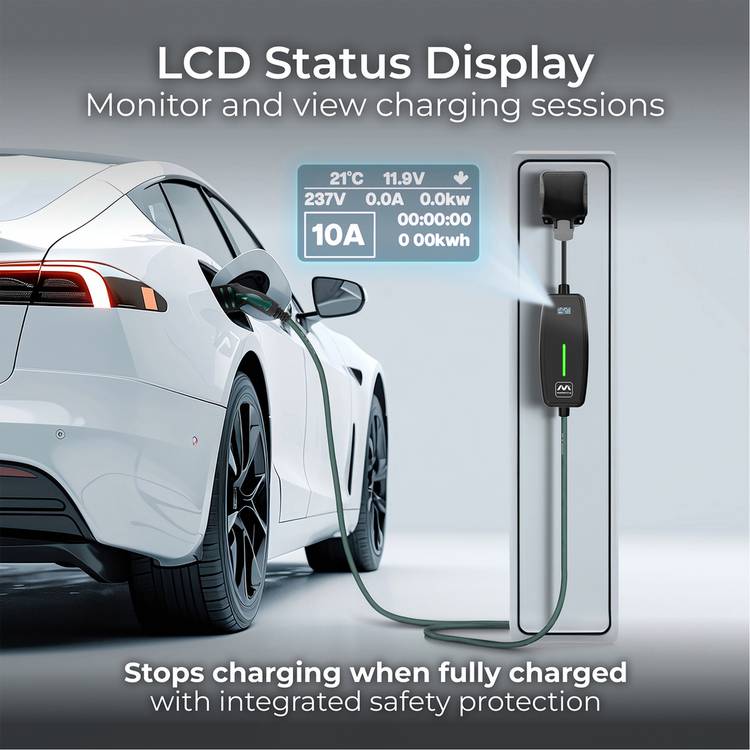 Masterplug EV charging cable Mode 2 10m (British brand)