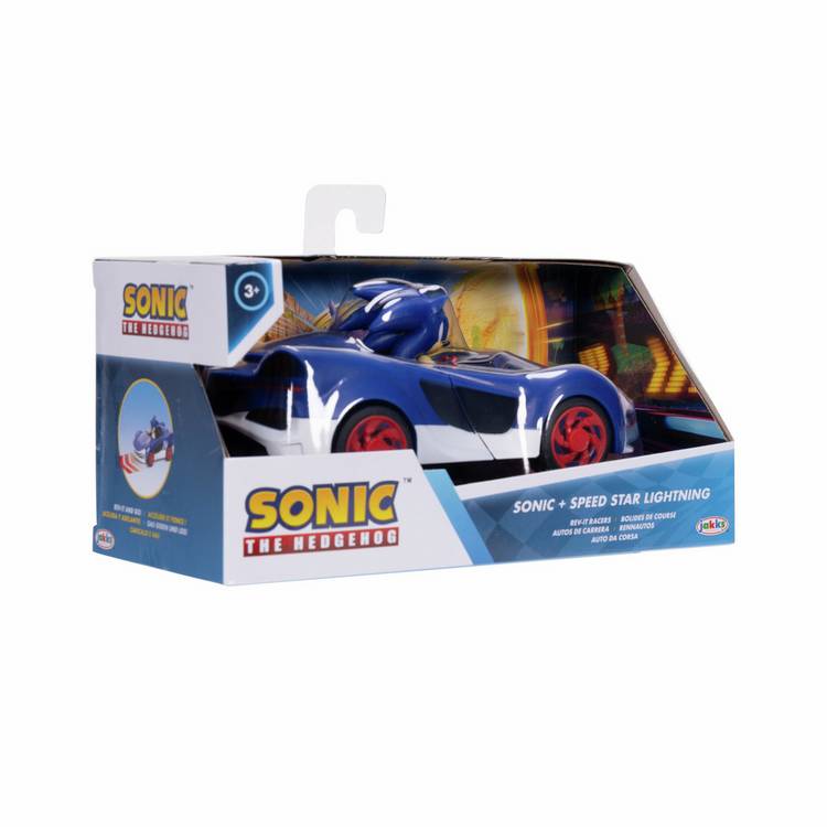 Sonic Rev It Race Car with Sonic figure - British product