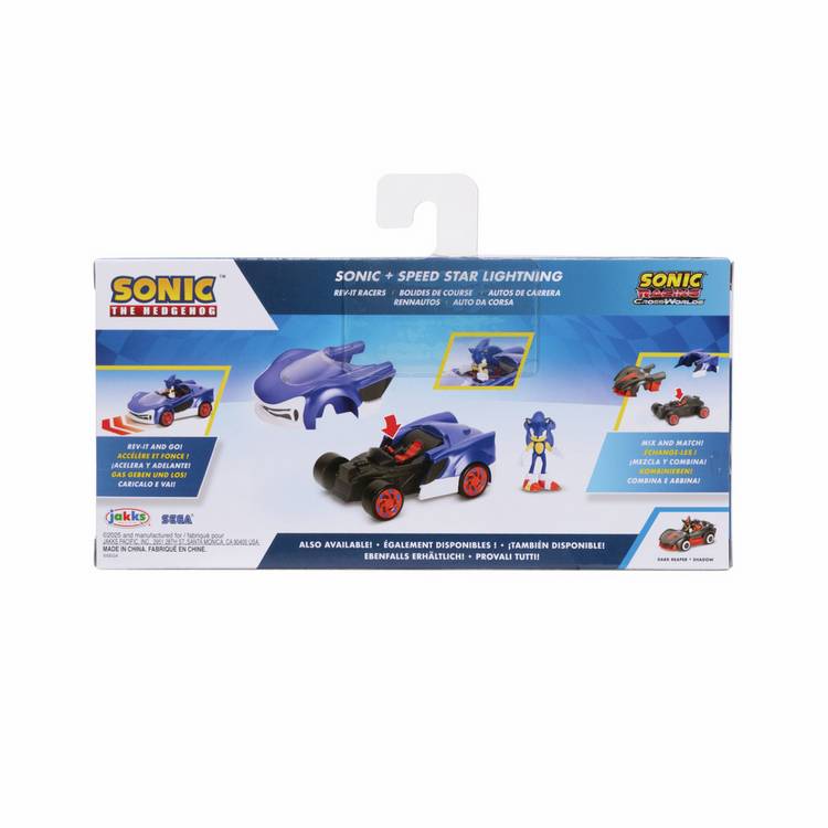 Sonic Rev It Race Car with Sonic figure - British product