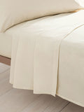 Stone cotton rich flat bed sheet (British brand)