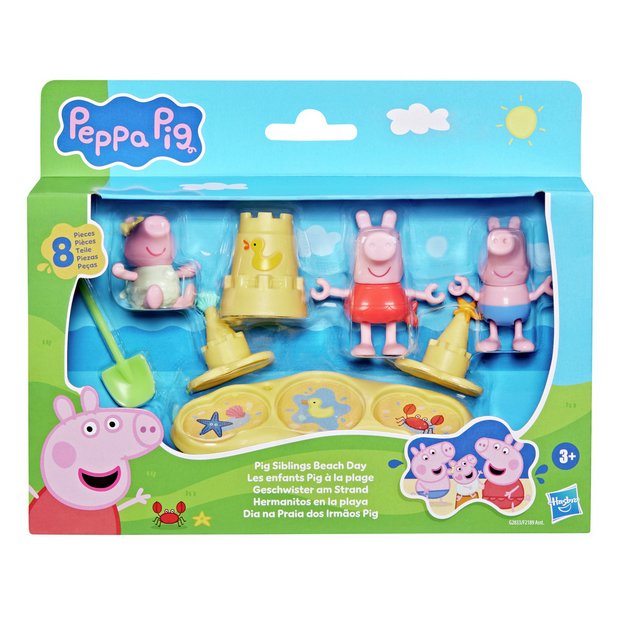 Peppa Pig Siblings Beach Day playset - British product